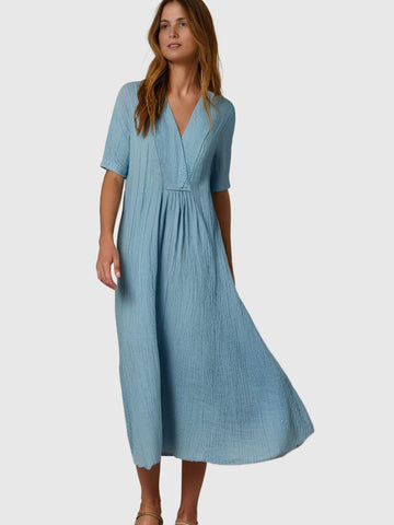 Sorella V-neck dress | Half sleeves | Elegance and comfort for every occasion