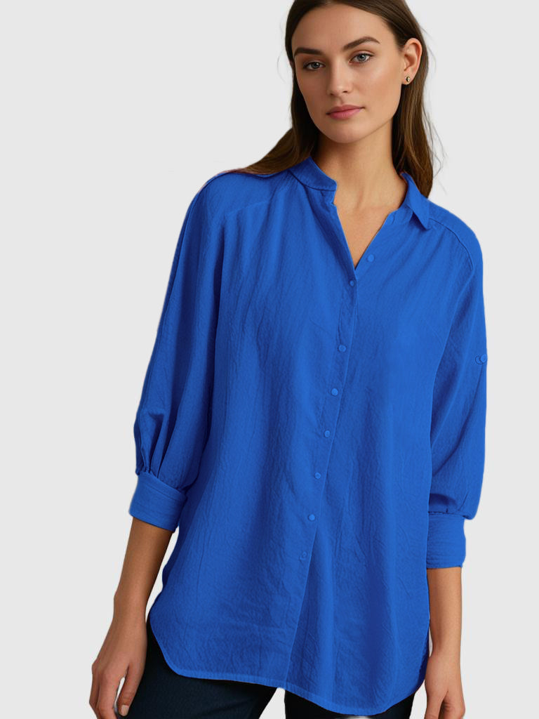 RelaxAura Women's Oversized Shirt | Trendy &amp; Comfortable | Perfect for Leisure &amp; Layering