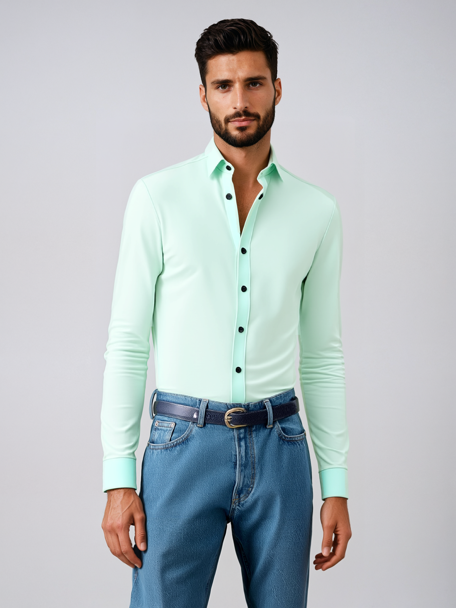 EliteFit Herren Business-Hemd | Super-Stretch | Perfekte Passform | Eleganter & Bequemer Stil