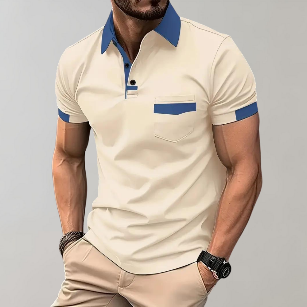 Elyssian Casual Cotton Polo Shirt | With Pocket | Comfortable &amp; Stylish for Men