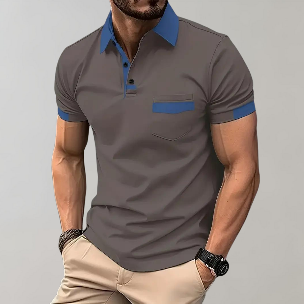 Elyssian Casual Cotton Polo Shirt | With Pocket | Comfortable &amp; Stylish for Men