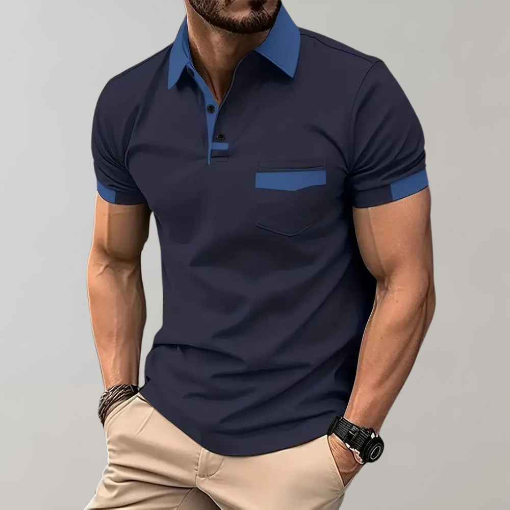 Elyssian Casual Cotton Polo Shirt | With Pocket | Comfortable &amp; Stylish for Men