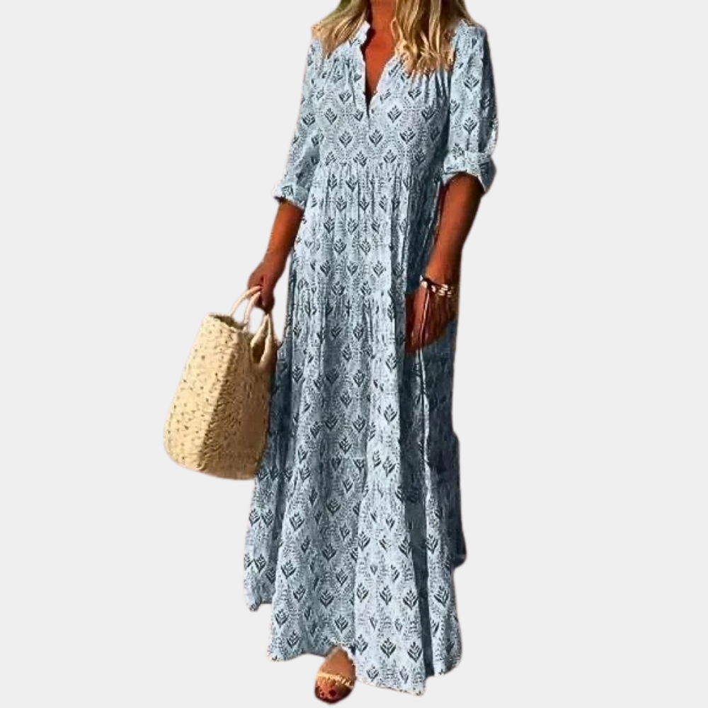 Robe longue pour femme FreeSpiritChic | Léger et moderne dans un style bohème pour les journées d'été