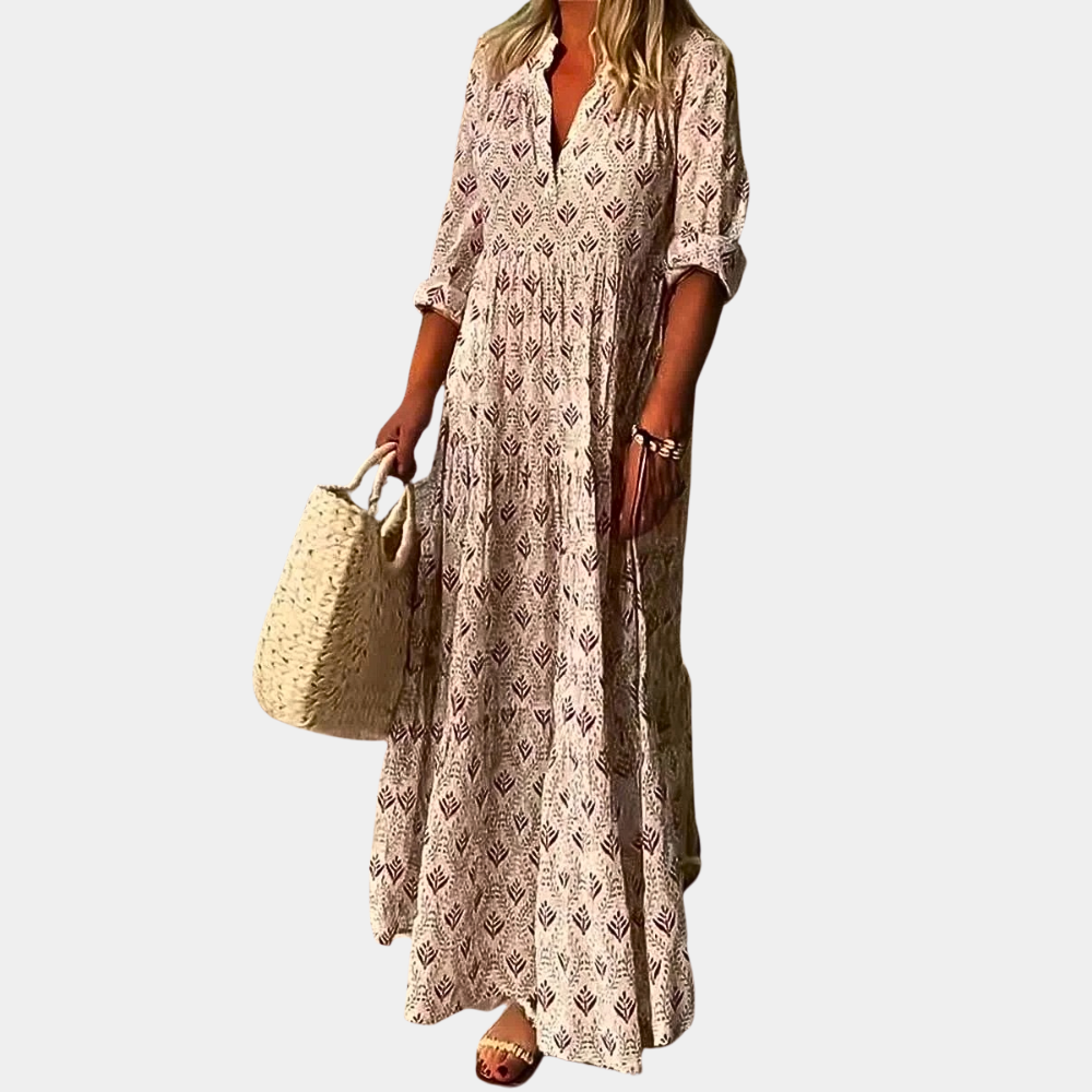 Robe longue pour femme FreeSpiritChic | Léger et moderne dans un style bohème pour les journées d'été