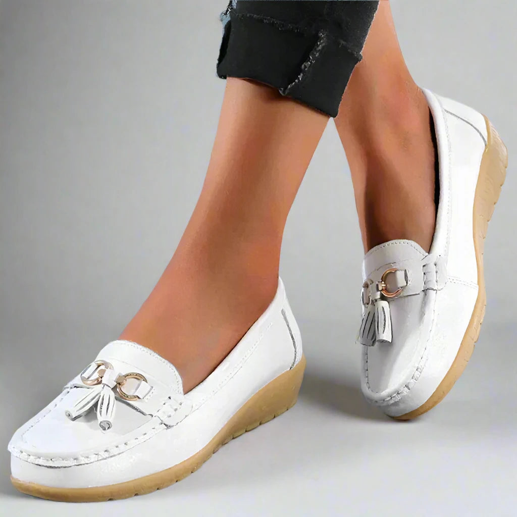 Chaussures bateau orthopédiques élégantes NavisWalk pour femmes | Confortable | Respirant | Idéal pour tous les jours