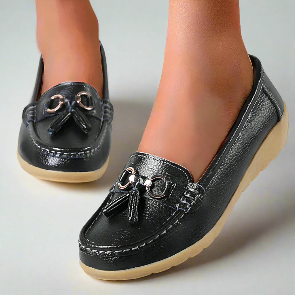 Chaussures bateau orthopédiques élégantes NavisWalk pour femmes | Confortable | Respirant | Idéal pour tous les jours