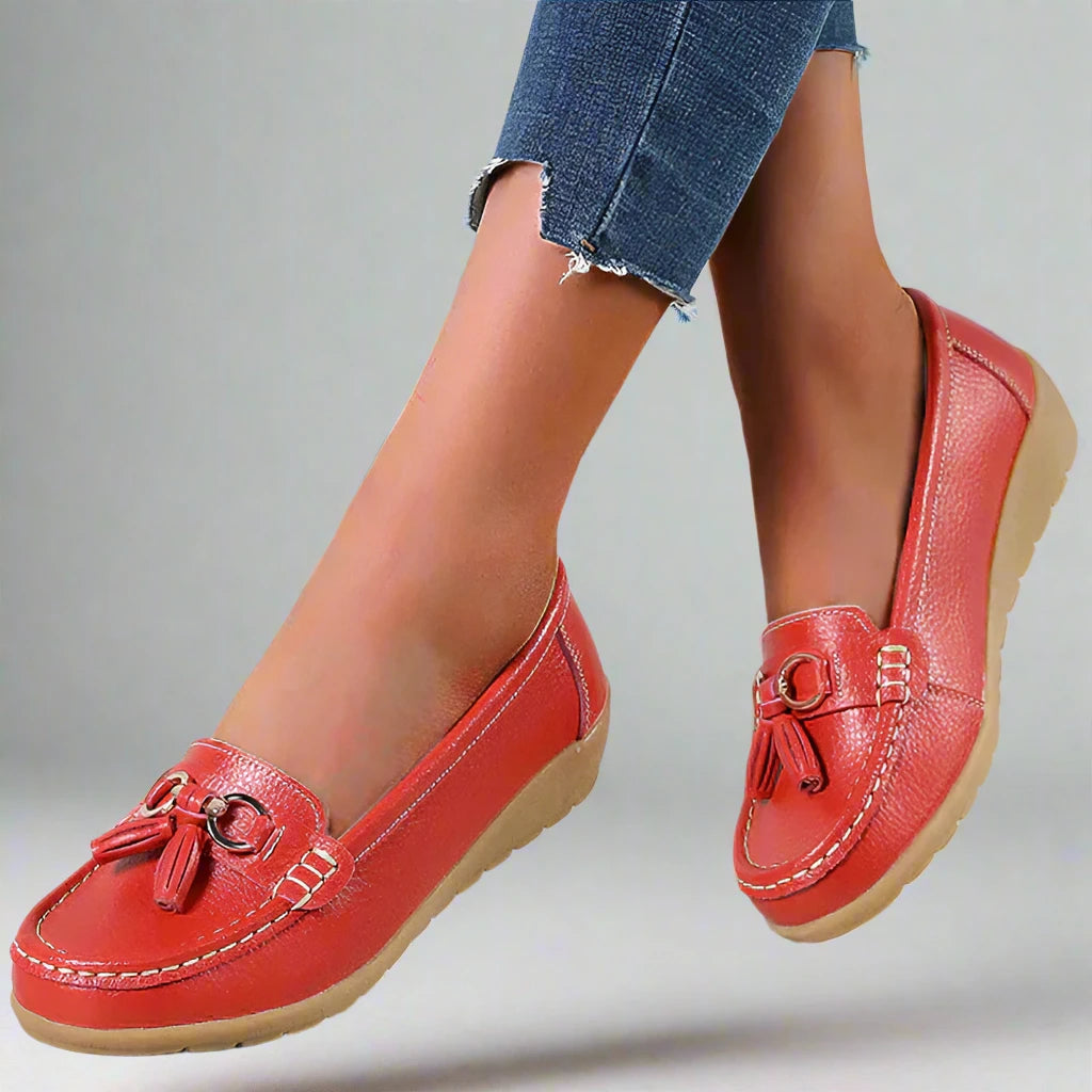 Chaussures bateau orthopédiques élégantes NavisWalk pour femmes | Confortable | Respirant | Idéal pour tous les jours
