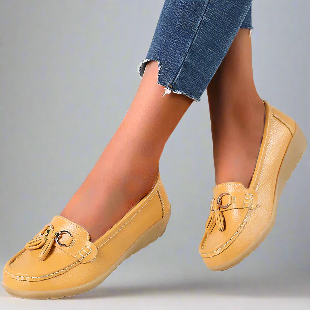 Chaussures bateau orthopédiques élégantes NavisWalk pour femmes | Confortable | Respirant | Idéal pour tous les jours