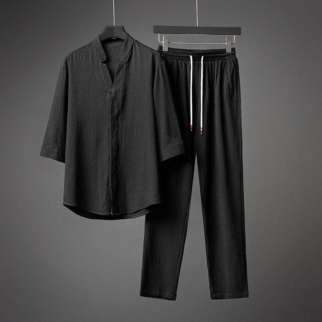 Zenith Eleganter Herren Leinen Sommeranzug | 2-teilig | Leicht & Atmungsaktiv | Ideal für heiße Tage