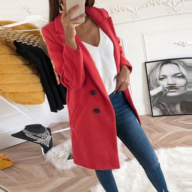 Felythra Blazer élégant en laine pour femme | Élégant et chaleureux | Parfait pour l'automne et l'hiver 