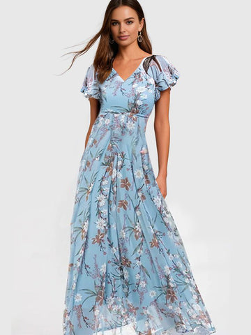 EdenBliss – Robe fleurie élégante pour femme | Aéré | Élégant | Parfait pour le printemps et l'été