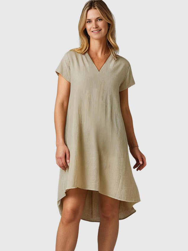 Robe décontractée en coton EleganceWear | Robe d'été | Confortable et polyvalent | Parfait pour la vie quotidienne et les loisirs