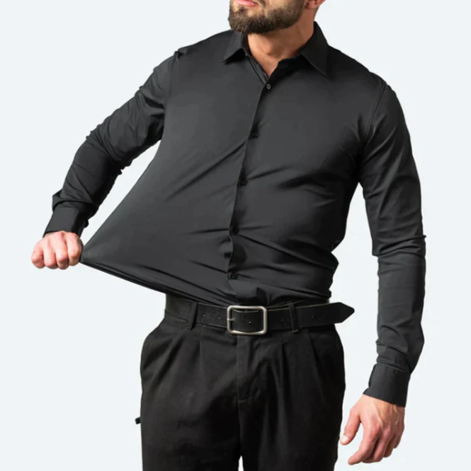 Sylara Superstretch Hemd für Herren | Bequem | Flexibles Design für den Alltag & Büro
