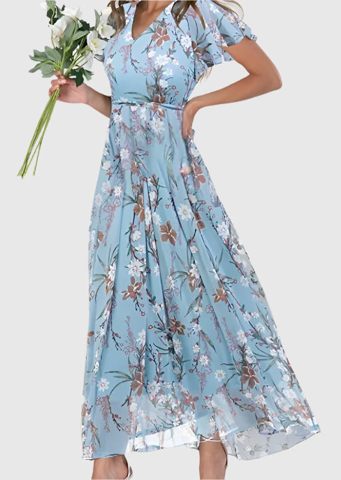 EdenBliss – Robe fleurie élégante pour femme | Aéré | Élégant | Parfait pour le printemps et l'été