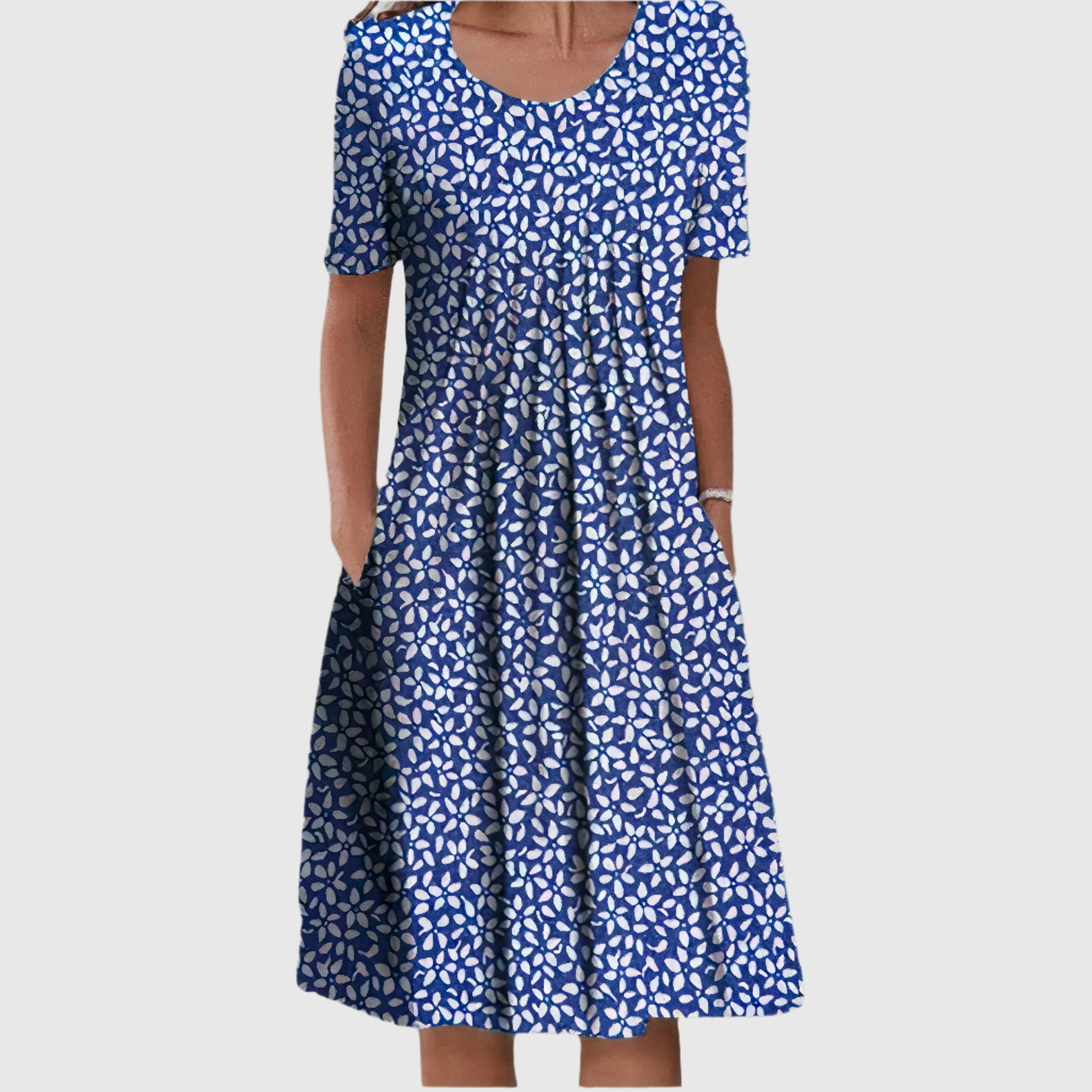 SummerGleam Elegant Cotton Dress | Women's Summer Fashion | Lightweight &amp; Stylish | Perfect for Hot Days