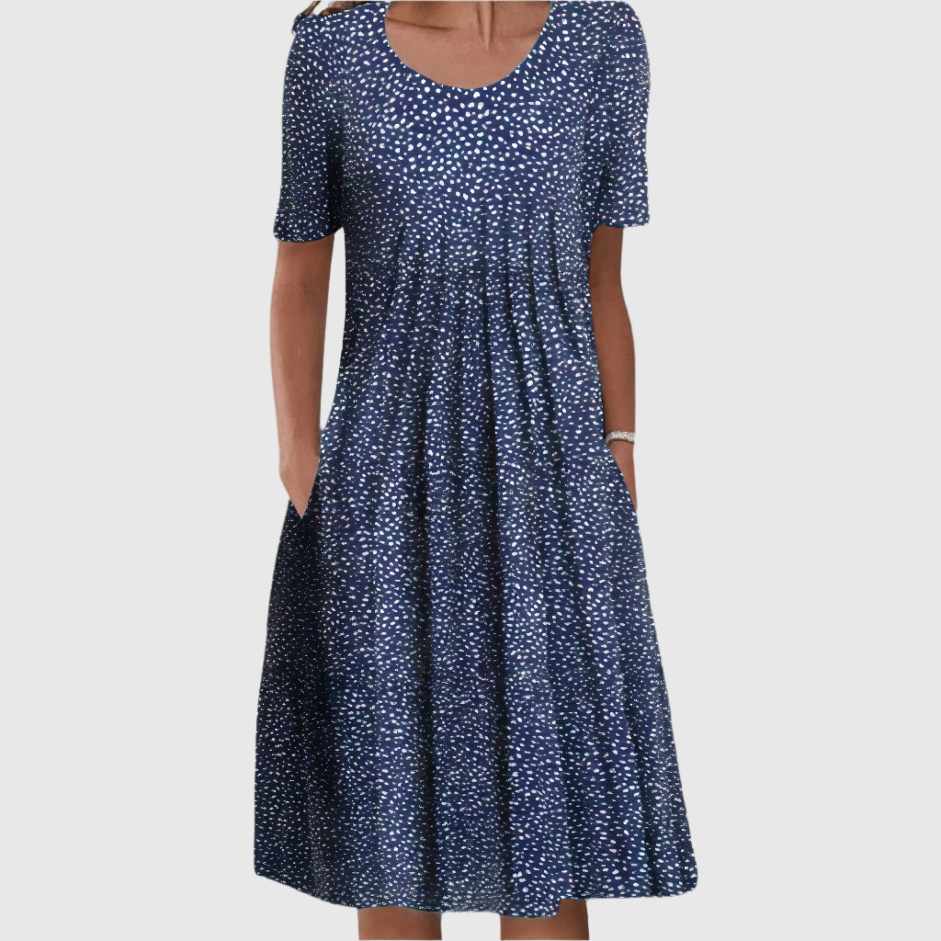 SummerGleam Elegant Cotton Dress | Women's Summer Fashion | Lightweight &amp; Stylish | Perfect for Hot Days