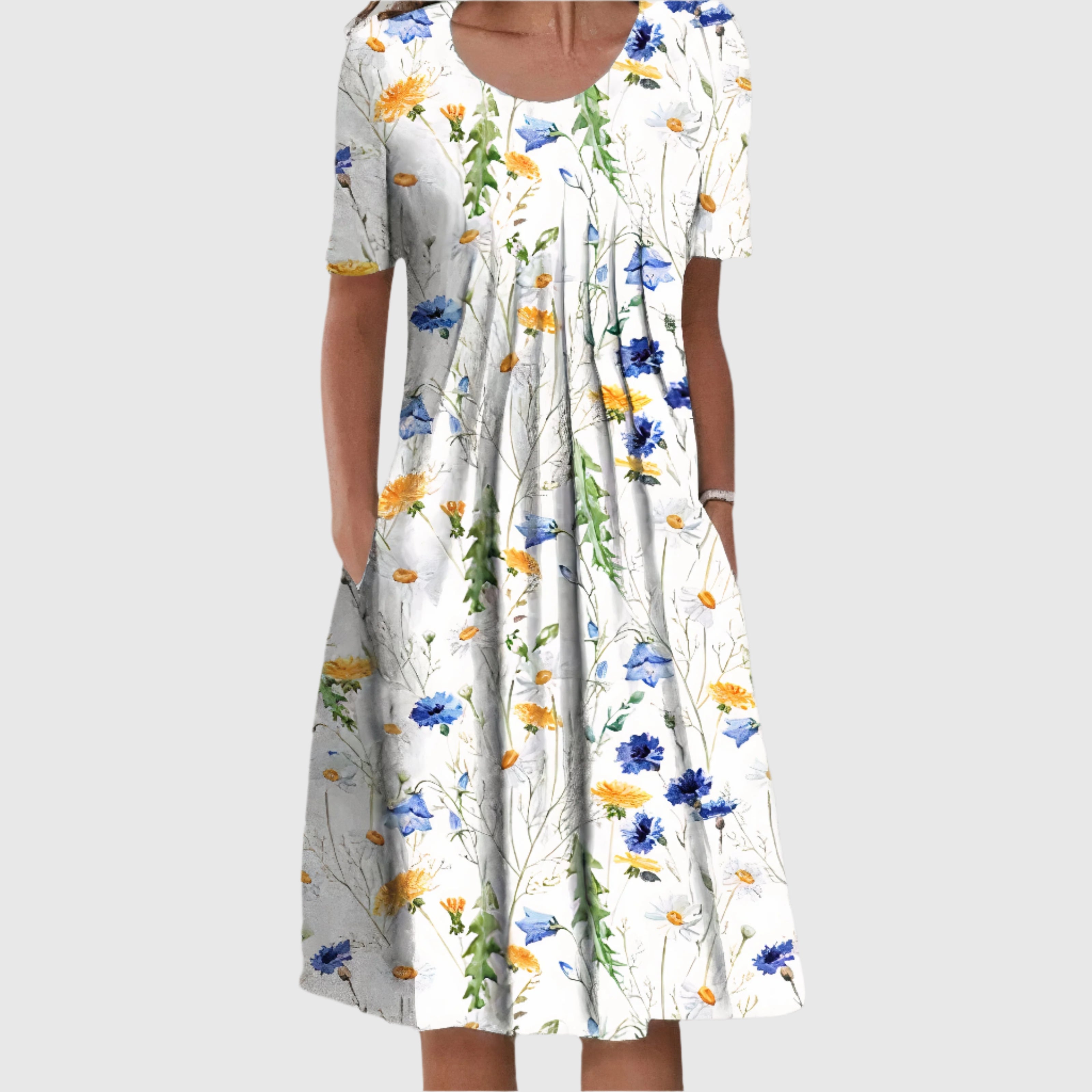 SummerGleam Elegant Cotton Dress | Women's Summer Fashion | Lightweight &amp; Stylish | Perfect for Hot Days