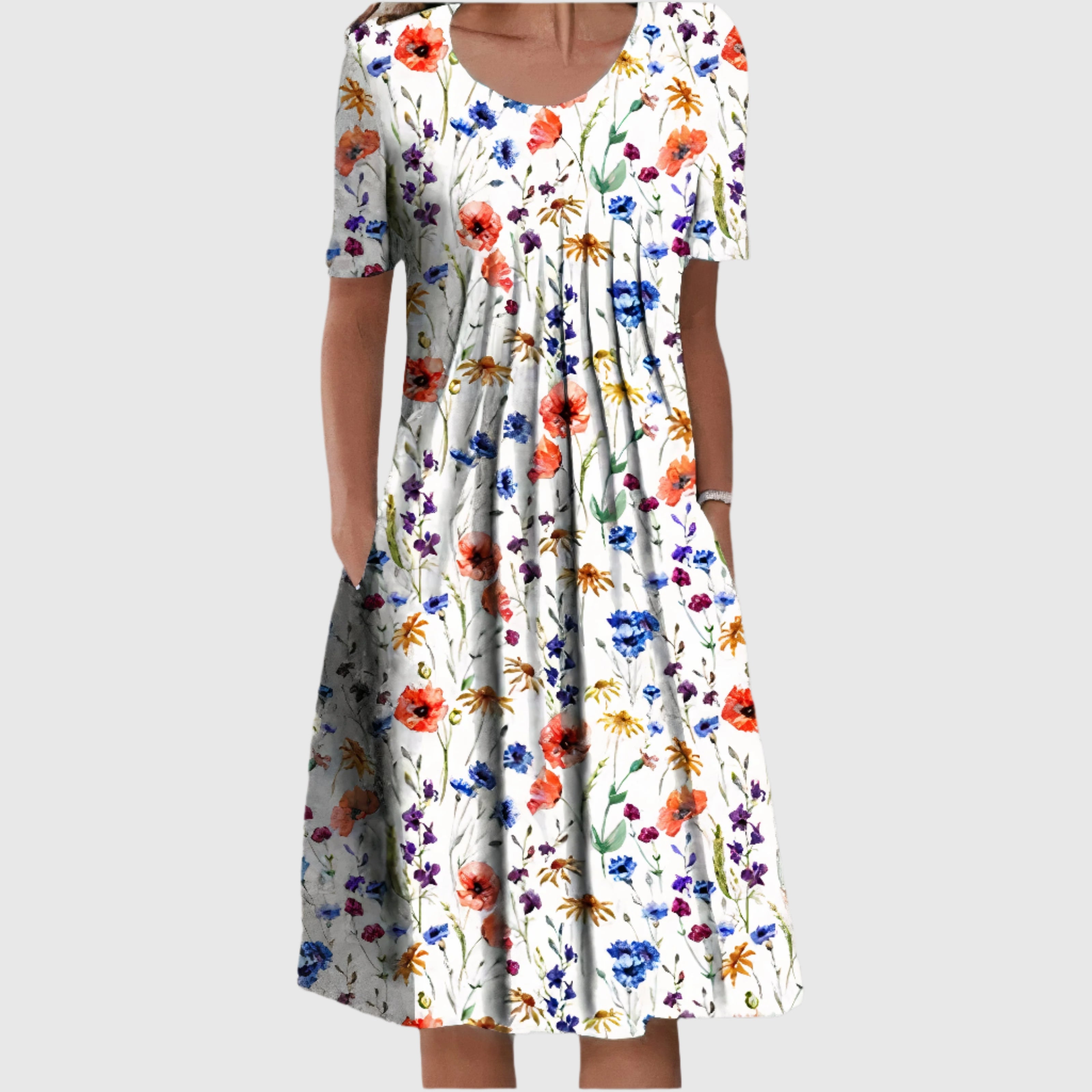 SummerGleam Elegant Cotton Dress | Women's Summer Fashion | Lightweight &amp; Stylish | Perfect for Hot Days