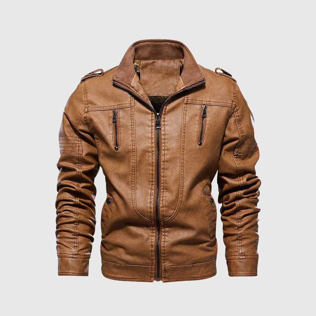 Fortress leather jacket | Luxury biker jacket | Motorcycle jacket | Water-repellent