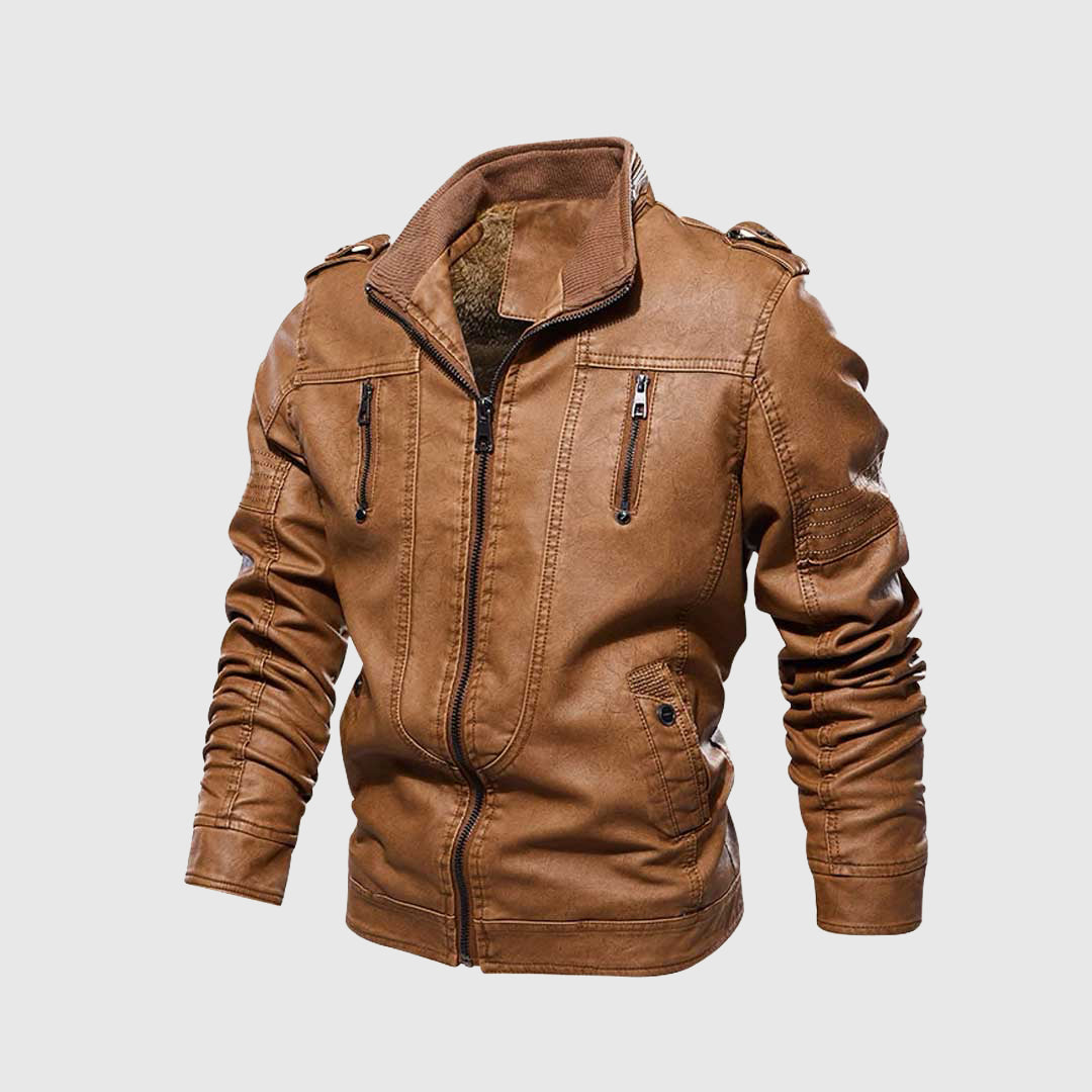 Fortress leather jacket | Luxury biker jacket | Motorcycle jacket | Water-repellent