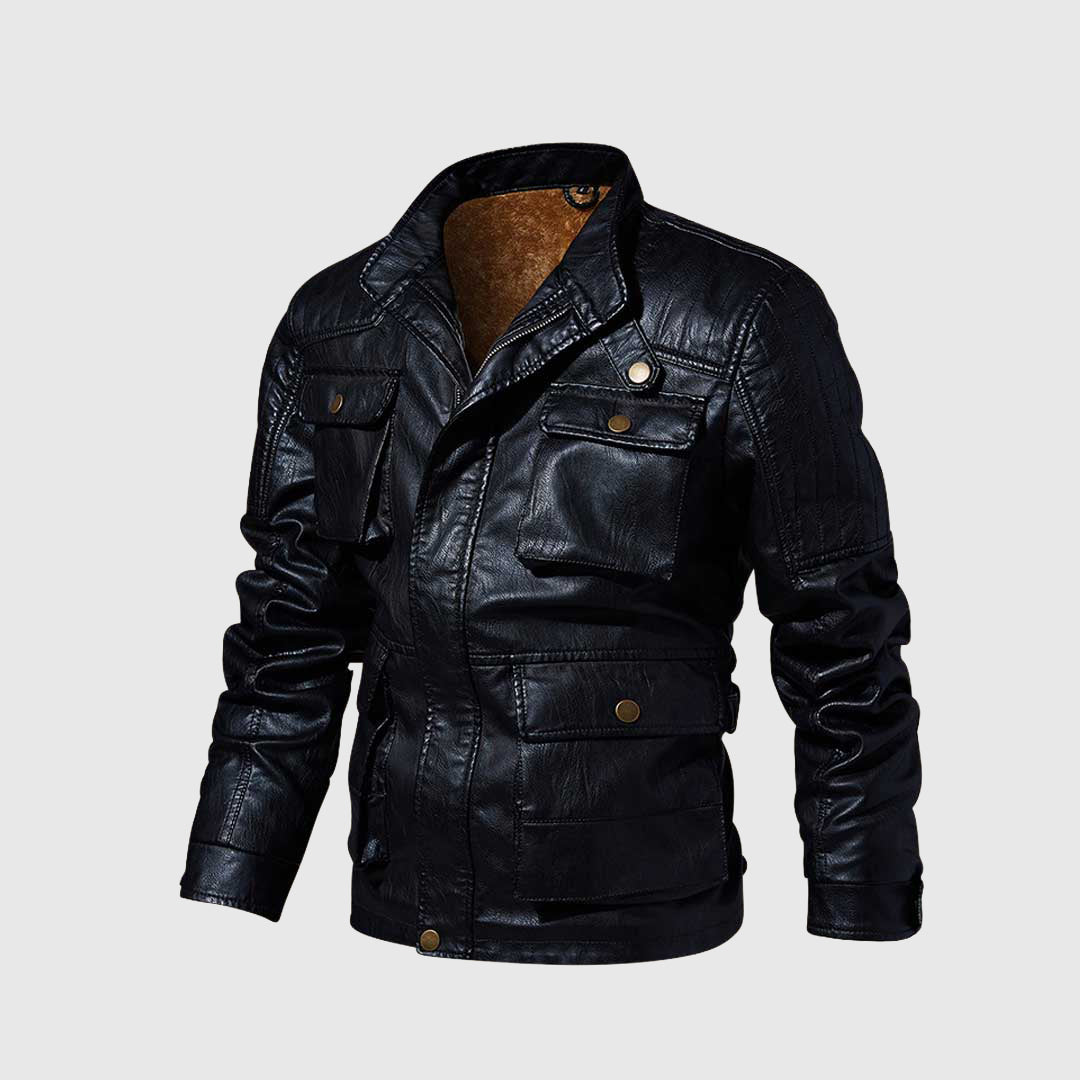 Veste en cuir Spirit | La veste de motard rencontre la chaleur hivernale | veste d'hiver
