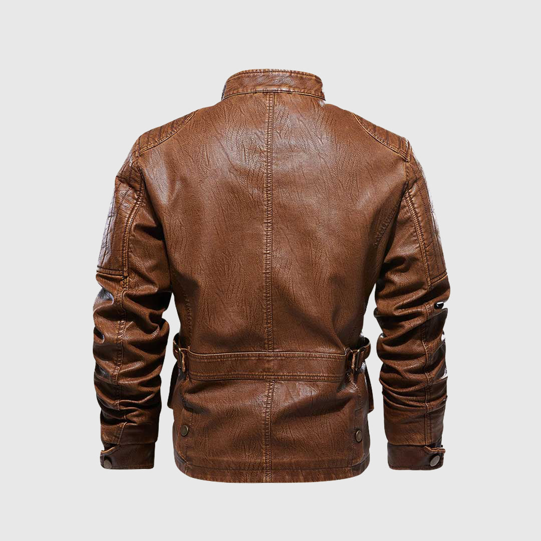 Veste en cuir Spirit | La veste de motard rencontre la chaleur hivernale | veste d'hiver