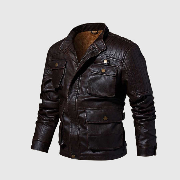 Spirit Lederjacke | Bikerjacke trifft Winterwärme | Winterjacke