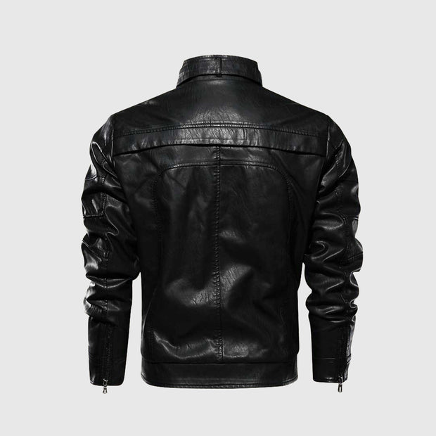 Sole Rider Jacket | Markante Lederjacke | Moderner Biker-Stil | Motorrad-Jacke