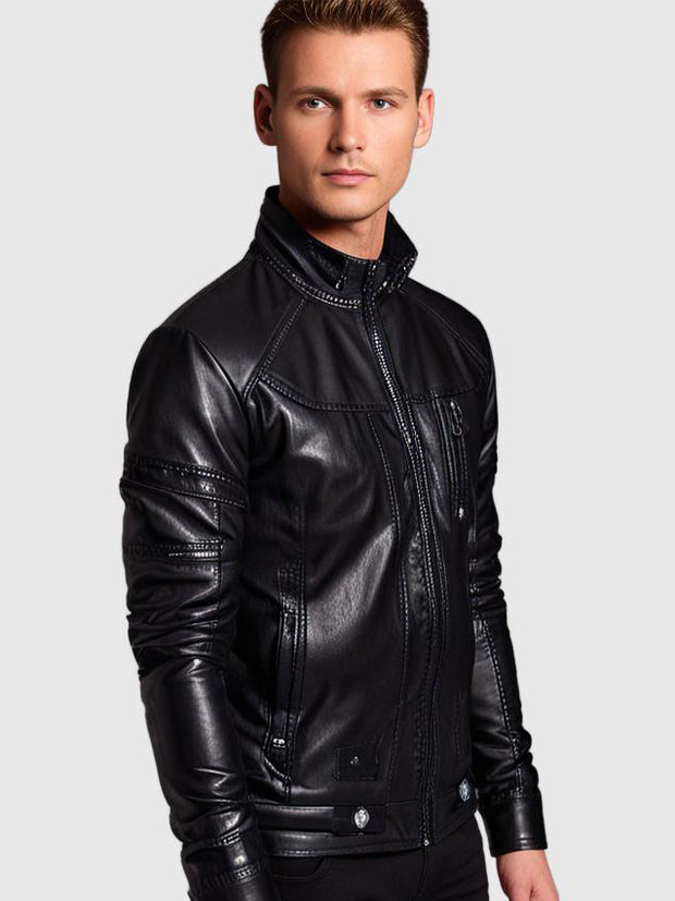 Sole Rider Jacket | Markante Lederjacke | Moderner Biker-Stil | Motorrad-Jacke