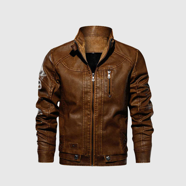 Sole Rider Jacket | Markante Lederjacke | Moderner Biker-Stil | Motorrad-Jacke