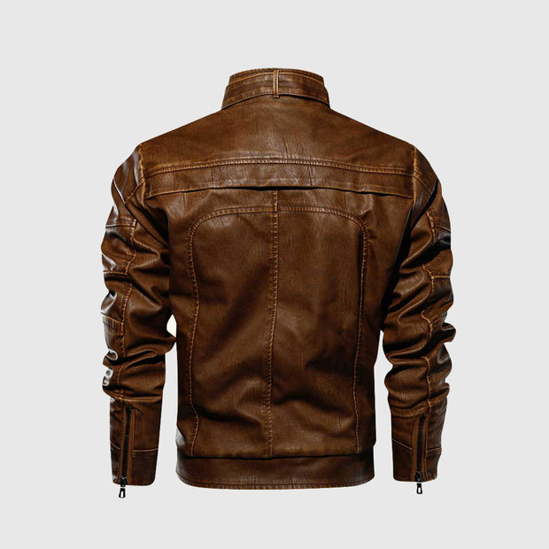 Sole Rider Jacket | Markante Lederjacke | Moderner Biker-Stil | Motorrad-Jacke