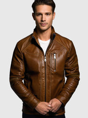 Sole Rider Jacket | Markante Lederjacke | Moderner Biker-Stil | Motorrad-Jacke