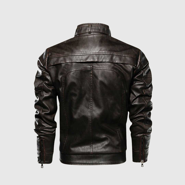 Sole Rider Jacket | Markante Lederjacke | Moderner Biker-Stil | Motorrad-Jacke