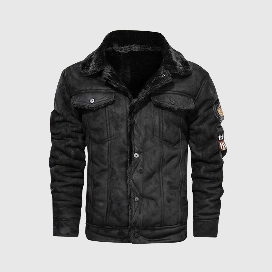 Wright Leather Jacket | Luxurious Winter Aviator Jacket | Style &amp; Warmth