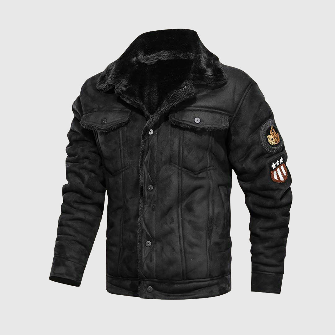 Wright Leather Jacket | Luxurious Winter Aviator Jacket | Style &amp; Warmth