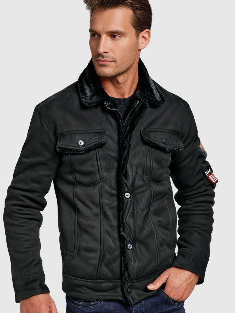 Wright Leather Jacket | Luxurious Winter Aviator Jacket | Style &amp; Warmth