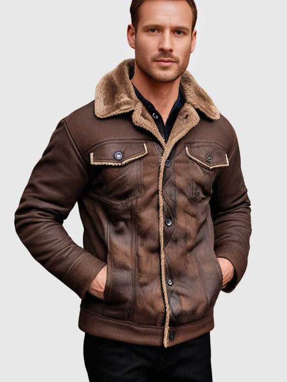 Wright Leather Jacket | Luxurious Winter Aviator Jacket | Style &amp; Warmth