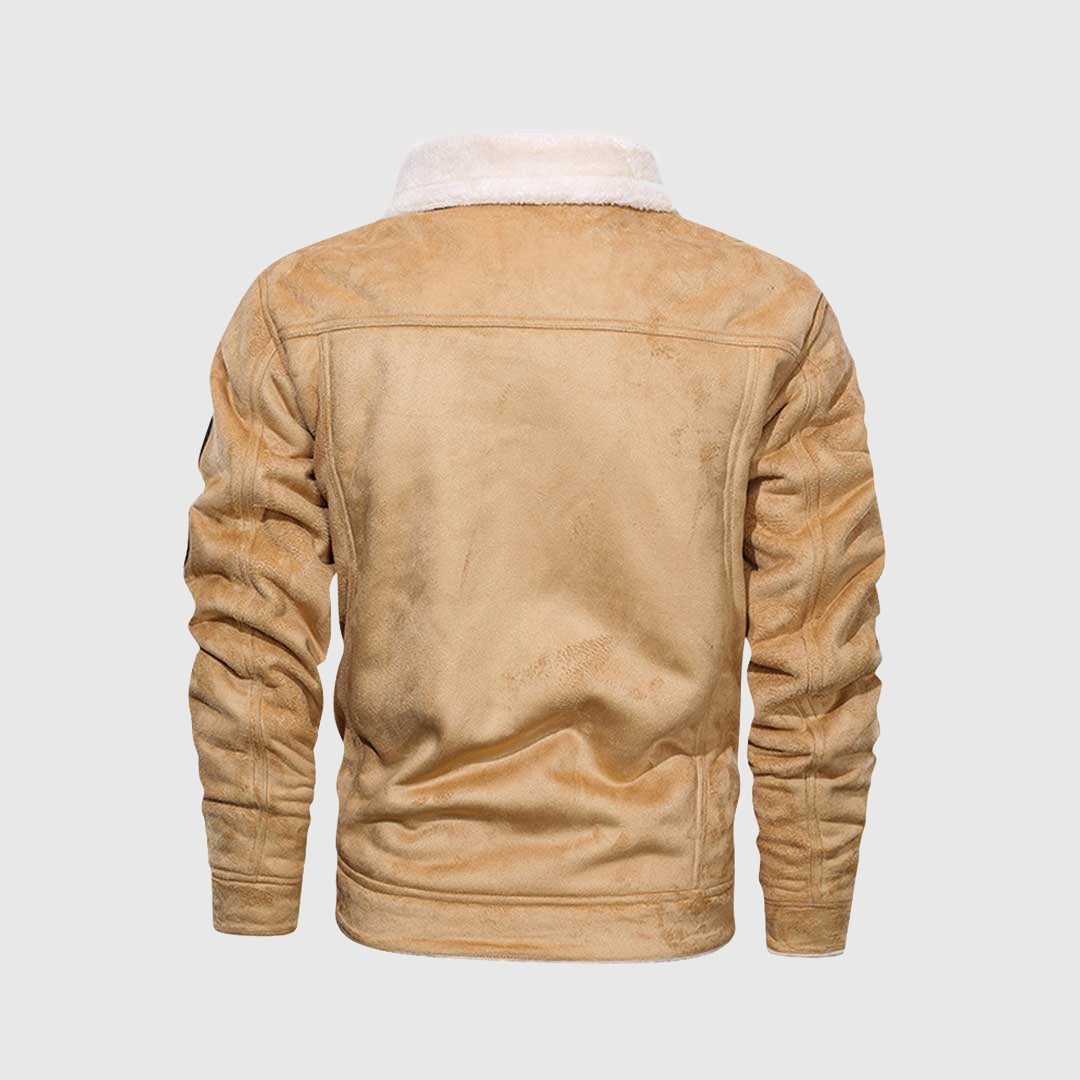 Wright Leather Jacket | Luxurious Winter Aviator Jacket | Style &amp; Warmth