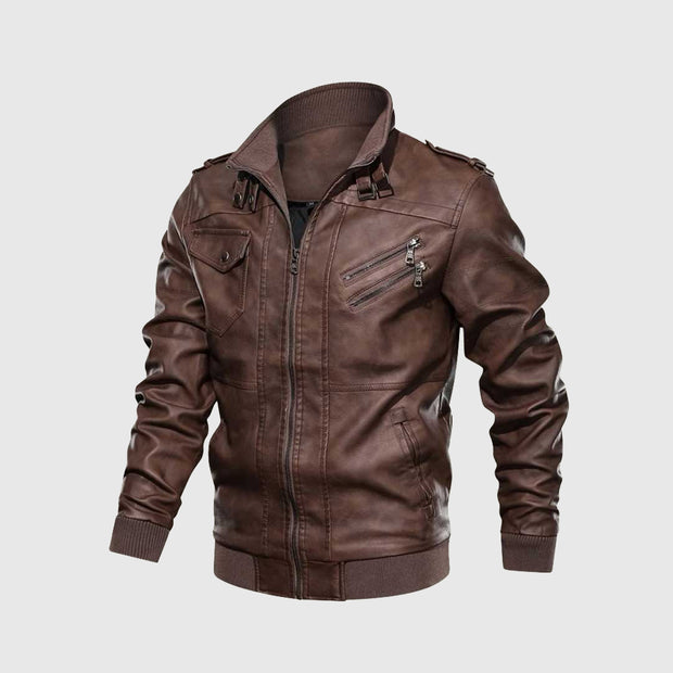 Challenger Leather Jacket | Lederjacke | Moderner Klassiker für Motorrad-Fahrer