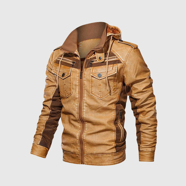 Rugged Rider Lederjacke | Bikerjacke | Robustes Design