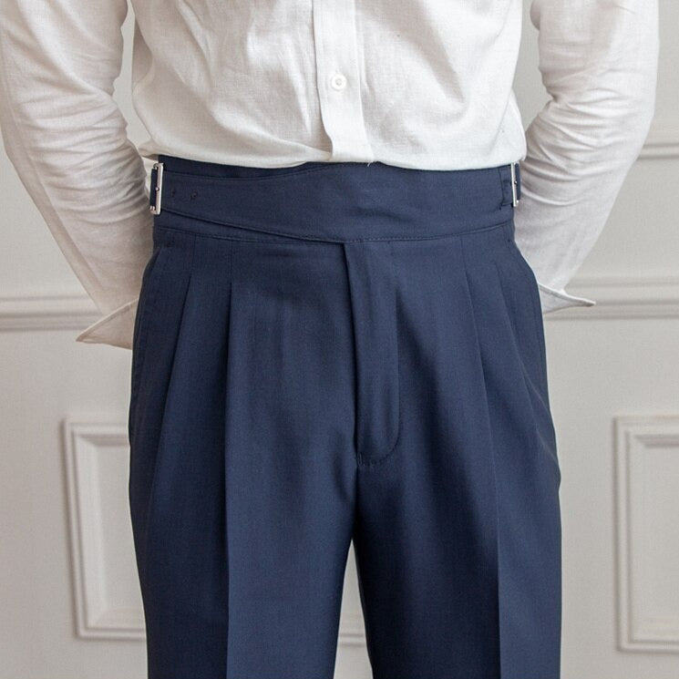 BuckleFit Klassische Herren-Hose mit Schnallen-Design | Stilvoll & Bequem | Perfekt für Büro & Freizeit