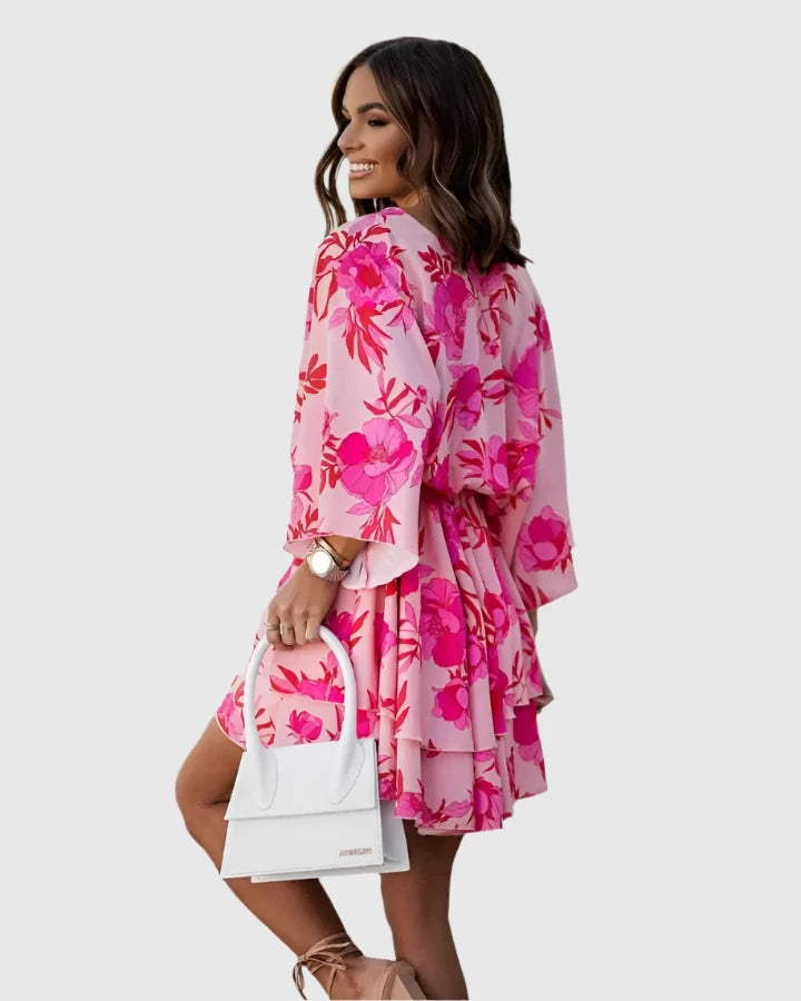 VivaKai Women's Colorful Summer Dress | Summer dress | Floral design | Comfortable &amp; elegant | Perfect for hot days