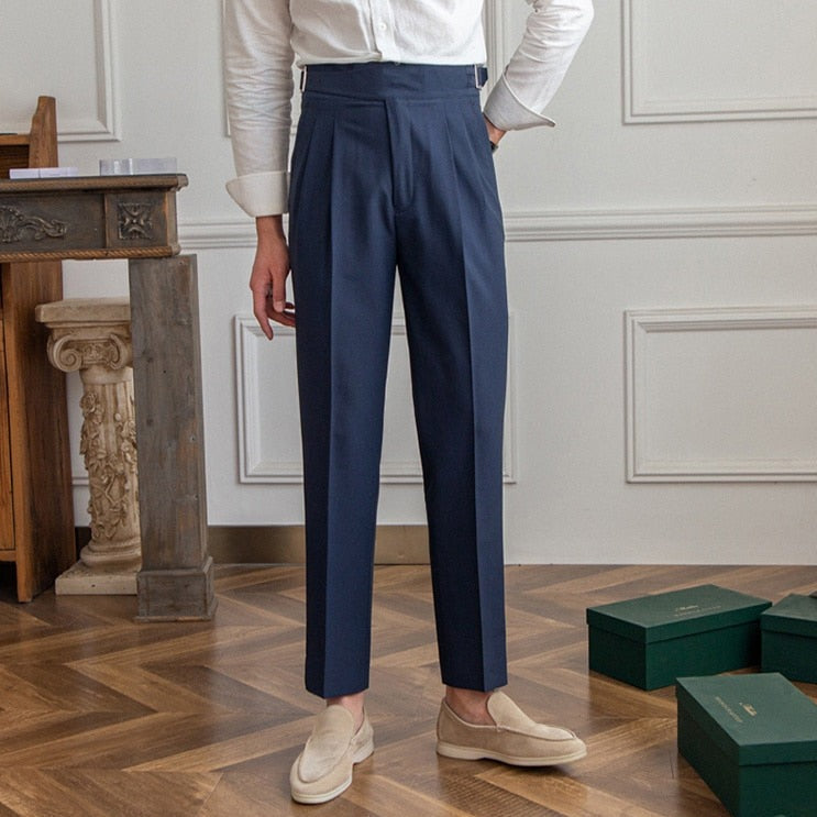 BuckleFit Klassische Herren-Hose mit Schnallen-Design | Stilvoll & Bequem | Perfekt für Büro & Freizeit