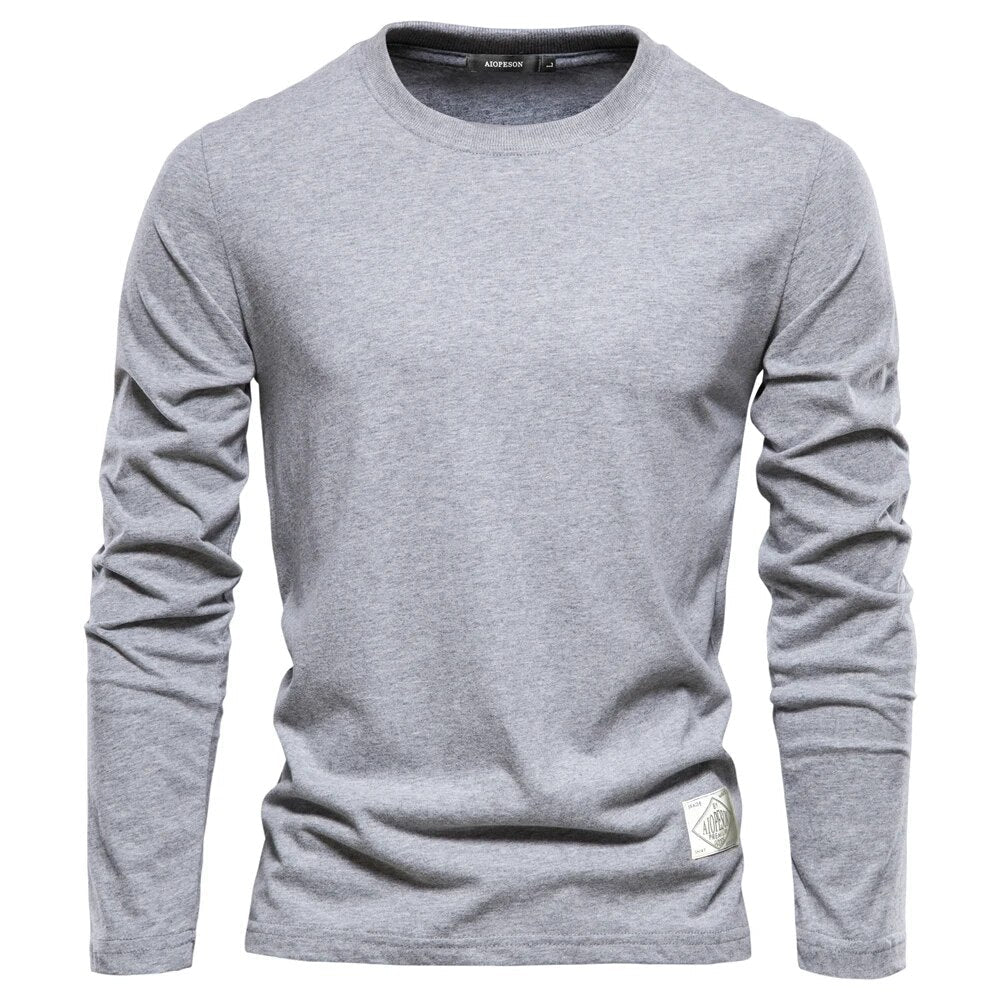 Zarielle Klassisches Langärmeliges T-Shirt für Herren | Vielseitig & Bequem