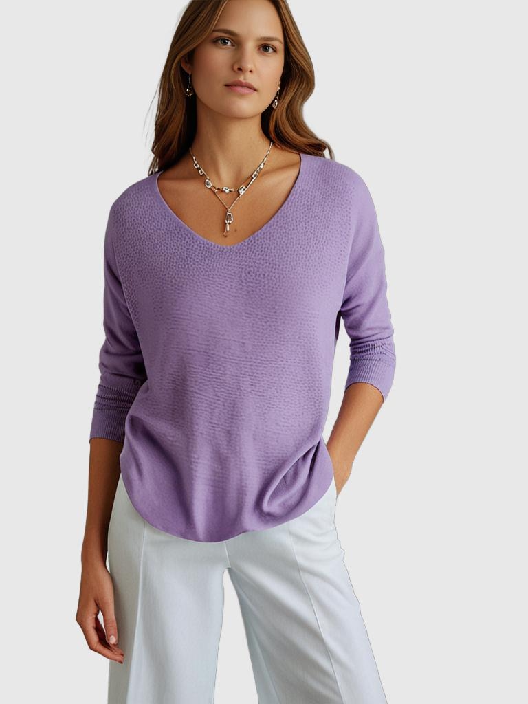 Haut en tricot à col en V ComfortEase | Confortable et élégant | Parfait pour tous les jours