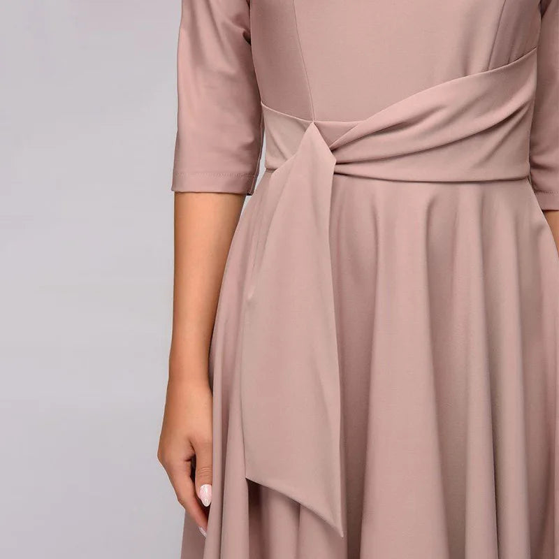 Robe trapèze LinaGrace | Robe d'été élégante | Idéal pour les loisirs et les événements | Doux et confortable