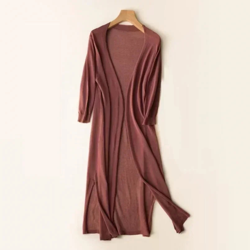 EllaSoft Lightweight Women's Long Cardigan | Airy &amp; Comfortable | Perfect for Everyday &amp; Leisure