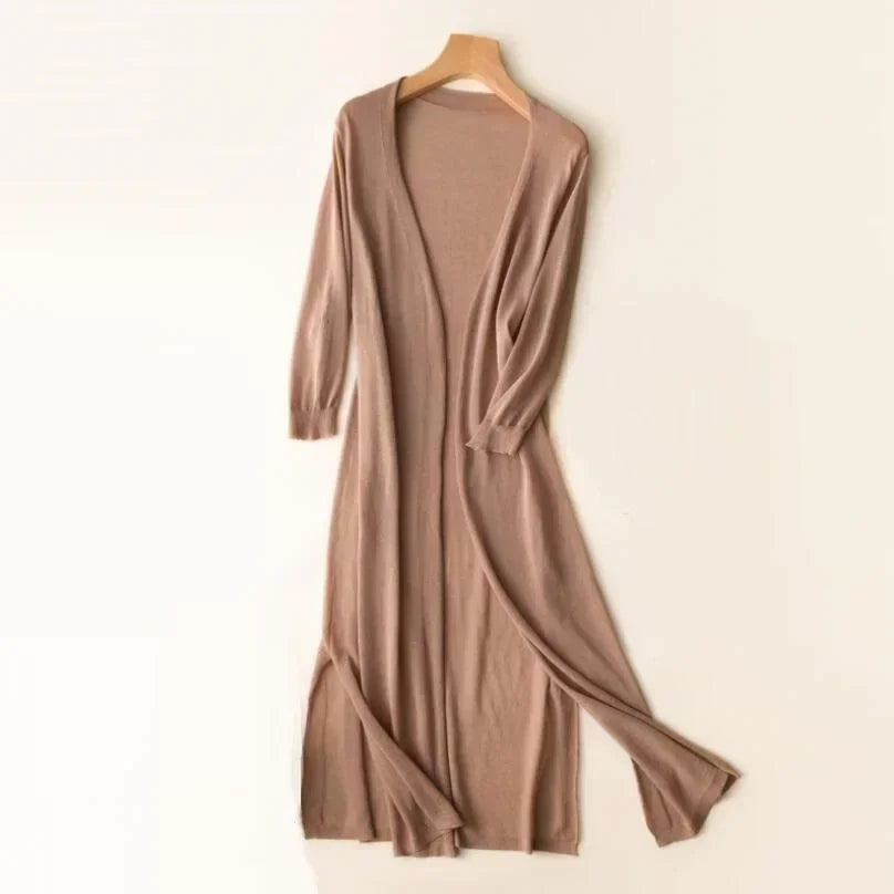 EllaSoft Lightweight Women's Long Cardigan | Airy &amp; Comfortable | Perfect for Everyday &amp; Leisure