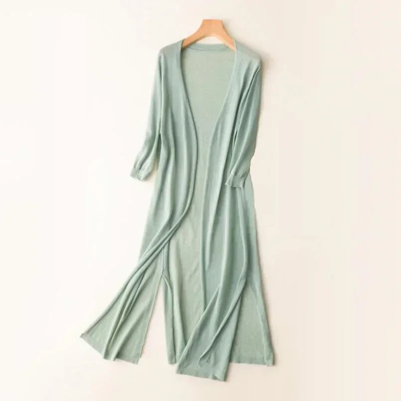 EllaSoft Lightweight Women's Long Cardigan | Airy &amp; Comfortable | Perfect for Everyday &amp; Leisure