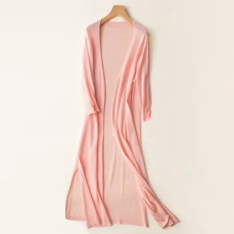 EllaSoft Lightweight Women's Long Cardigan | Airy &amp; Comfortable | Perfect for Everyday &amp; Leisure